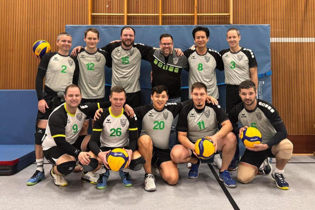 Volleyball Herren des TSV 1860 Hanau besiegen Landesliga Absteiger SG Rodheim 3